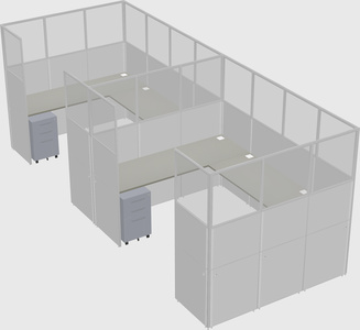 Cabine en u