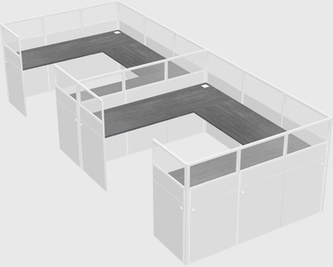 Cabine en u