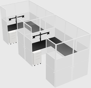 Cabine en u