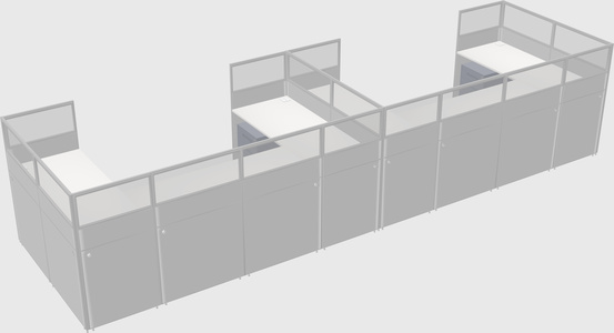 Cabine en u