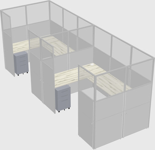 Cabine en u