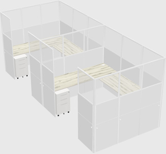 Cabine en u