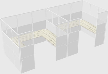Cabine en u