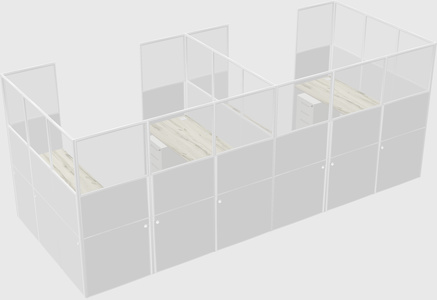 Cabine en u