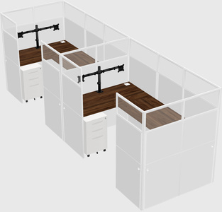 Cabine en u