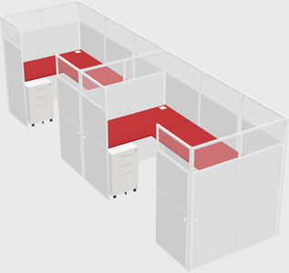 Cabine en u
