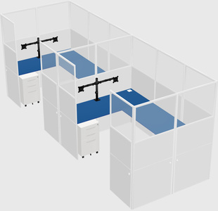Cabine en u