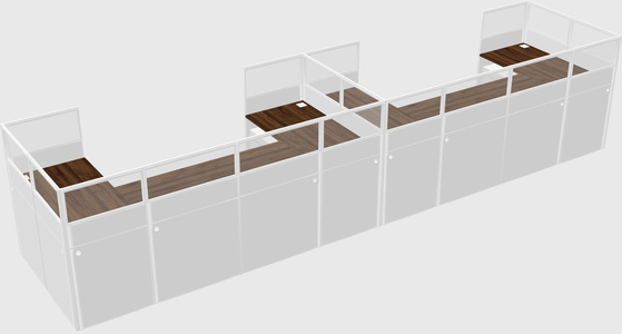 Cabine en u