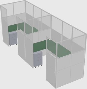 Cabine en u