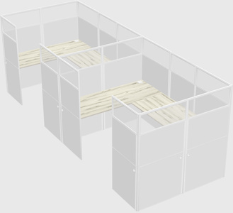 Cabine en u