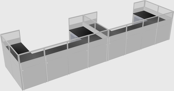 Cabine en u
