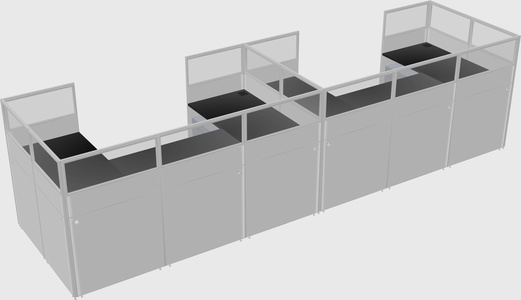Cabine en u