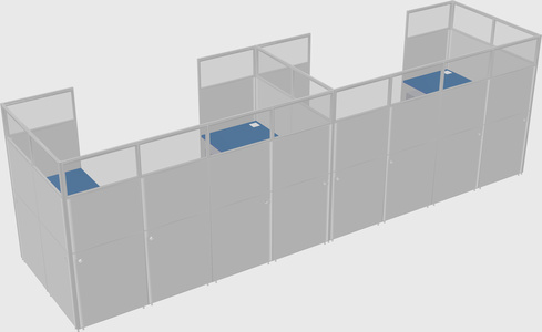 Cabine en u