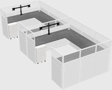 Cabine en u