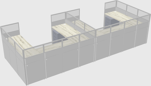 Cabine en u