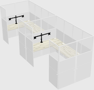 Cabine en u