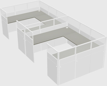 Cabine en u