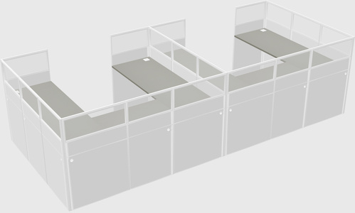Cabine en u