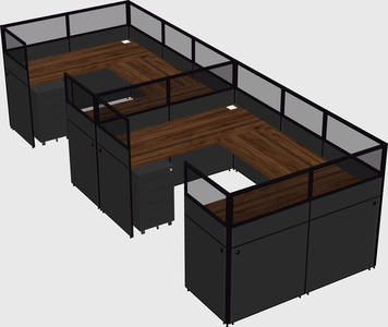 Cabine en u