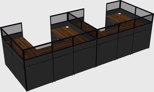 Cabine en u