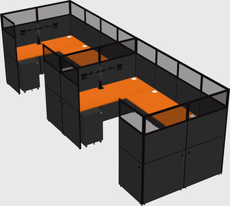 Cabine en u