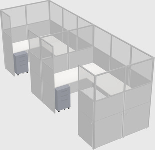Cabine en u