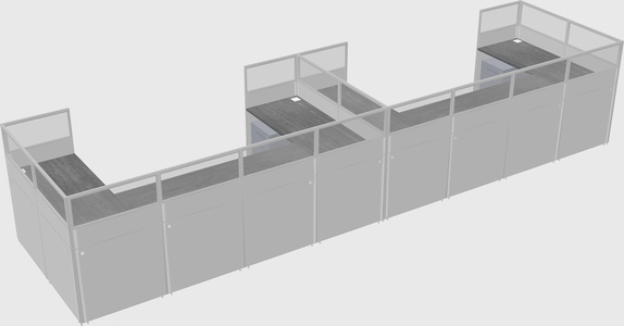 Cabine en u