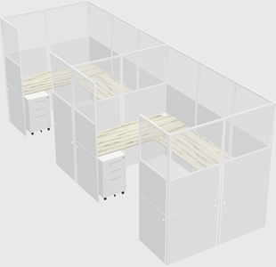 Cabine en u