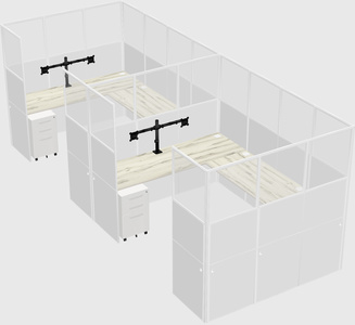 Cabine en u