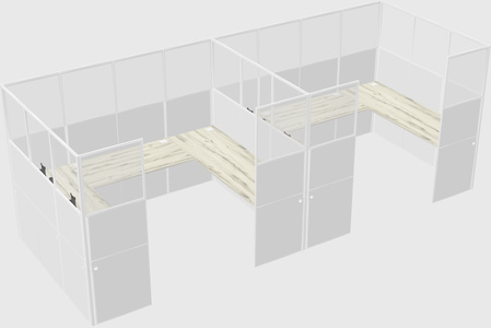Cabine en u