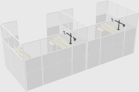 Cabine en u