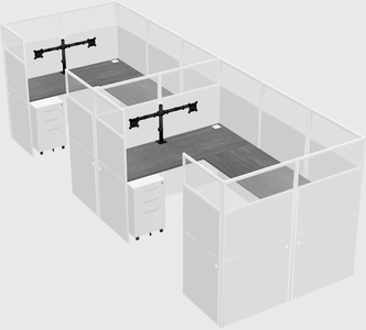 Cabine en u