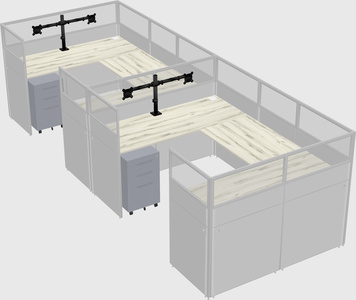 Cabine en u