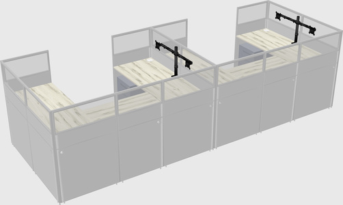 Cabine en u