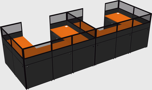 Cabine en u
