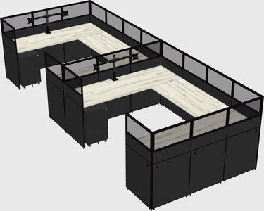 Cabine en u