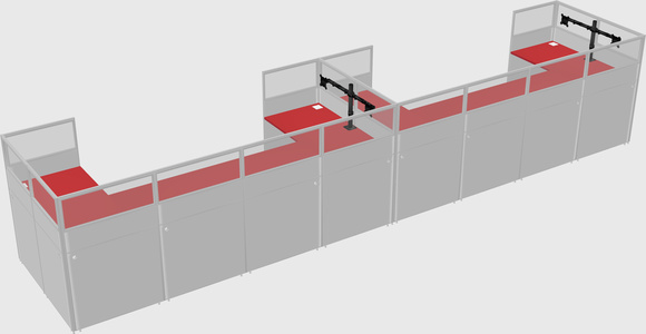 Cabine en u