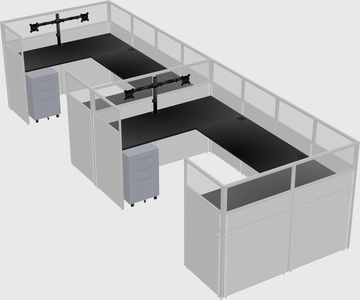 Cabine en u
