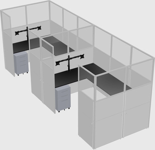 Cabine en u