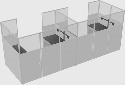 Cabine en u