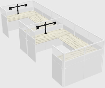 Cabine en u