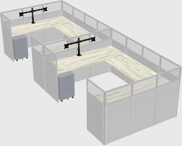 Cabine en u