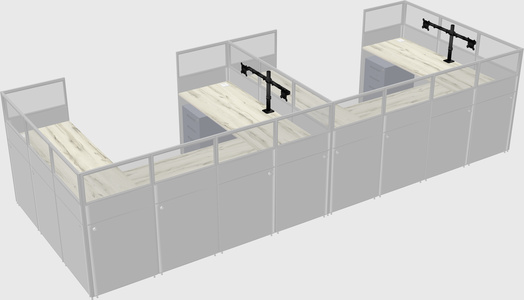 Cabine en u