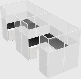 Cabine en u