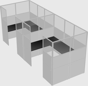 Cabine en u