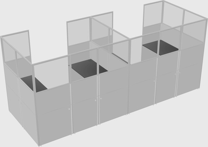 Cabine en u