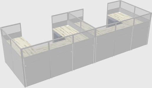 Cabine en u