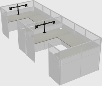 Cabine en u