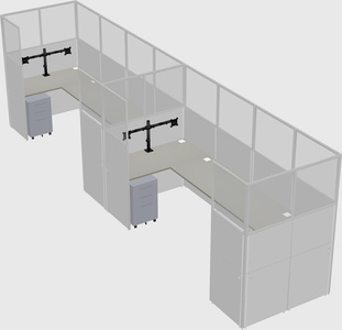 Cabine en u