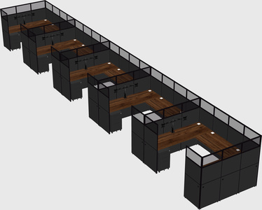 Cabine en u